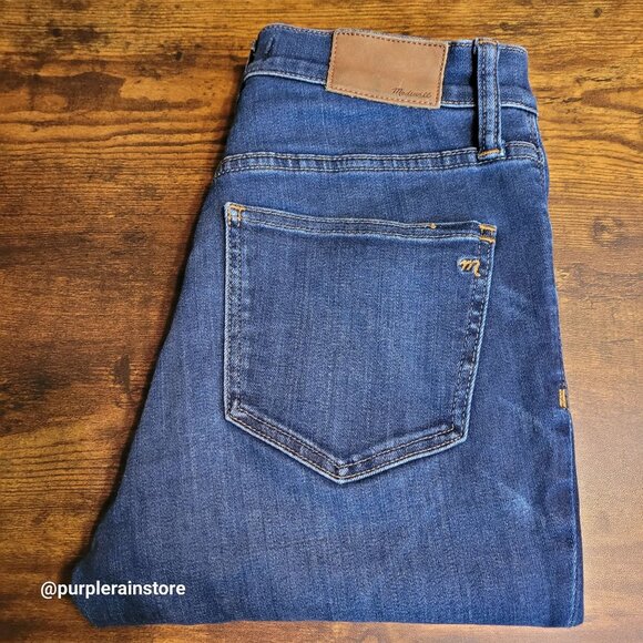 Madewell Jeans Size 28 Skinny 9" High Riser Larkspur Wash F8990 Stretch Denim - Picture 3 of 11